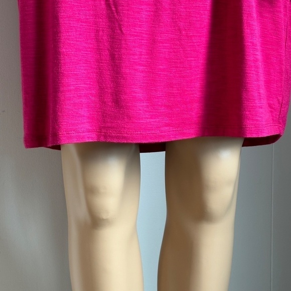 NWOT Cupcakes and Cashmere Vince fuchsia dress front knot lined skirt size M - Picture 6 of 12